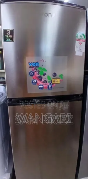 Colour Silver Von 195l Fridge