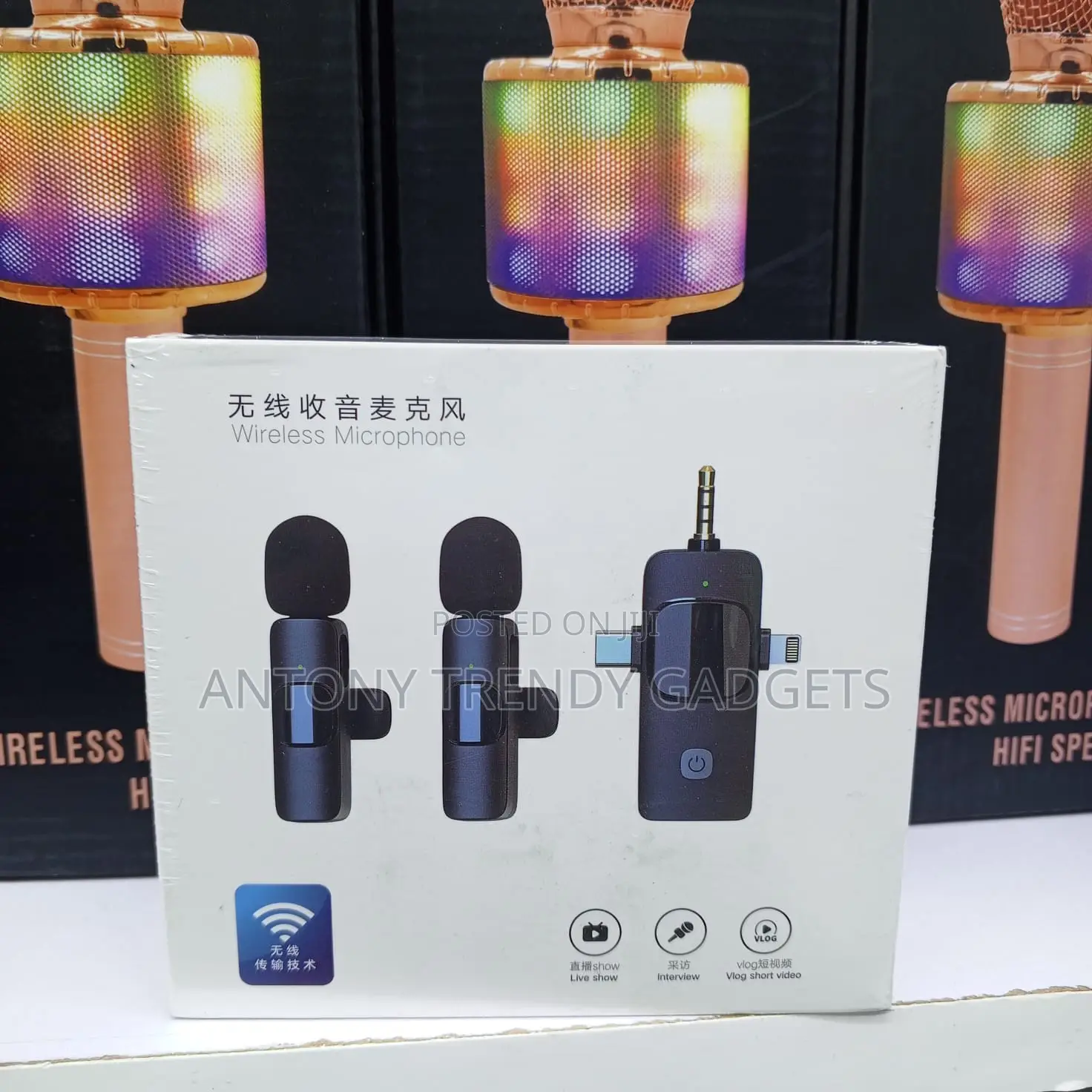3-in-1 Dual Wireless Lavalier Microphone System