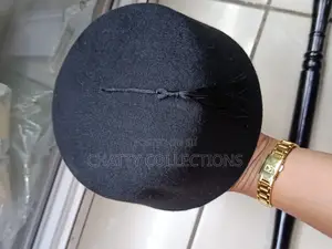 Black Men Oga Hats With Tassel