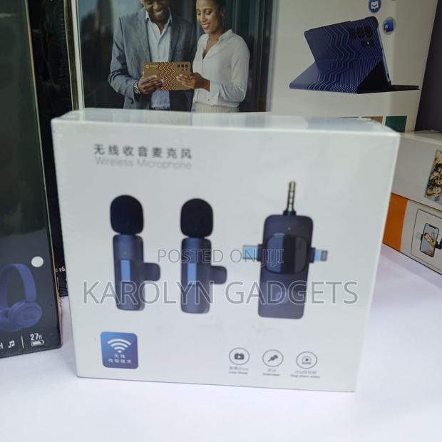 Wireless Lapel Mic 50m Range for Live Streaming Recording