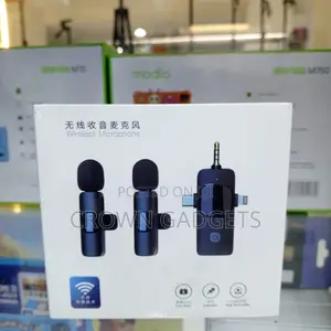 Wireless Lapel Mic 50m Range for Live Streaming Recording