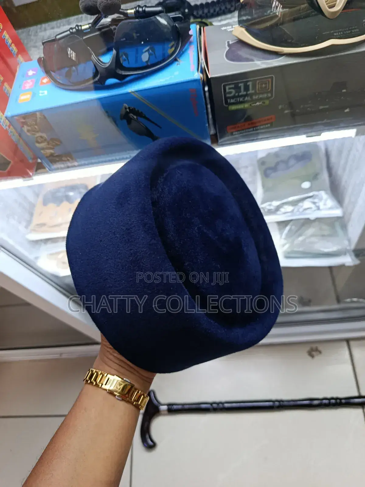 Navy Blue Men Oga Hats
