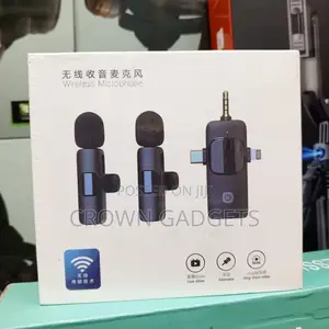 3-in-1 Dual Wireless Lavalier Microphone, Lapel Mic 50m