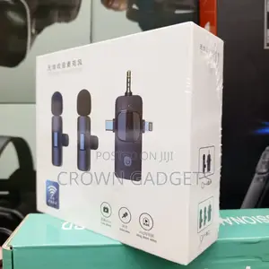 3-in-1 Dual Wireless Lavalier Microphone, Lapel Mic 50m