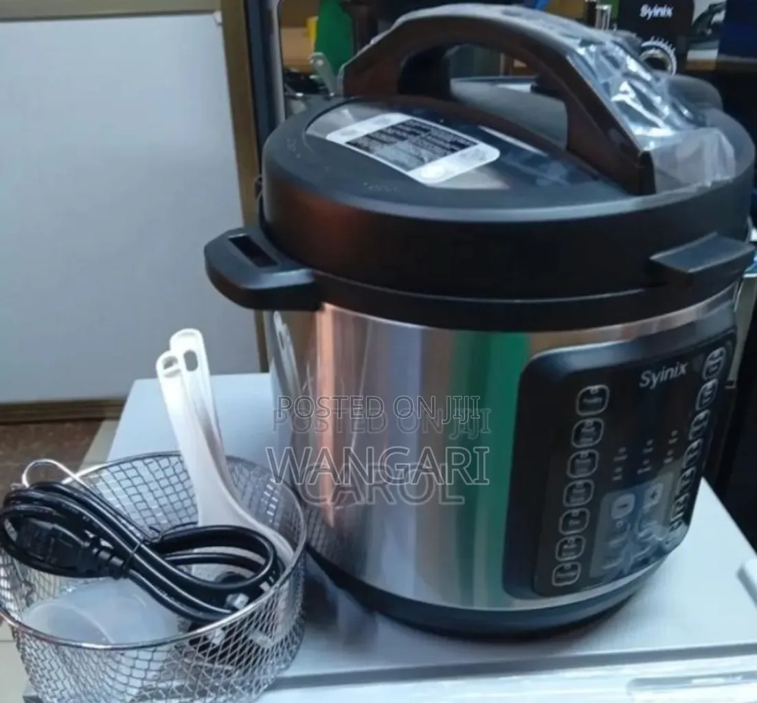 Silver Electric 6litres Syinix Pressure Cooker