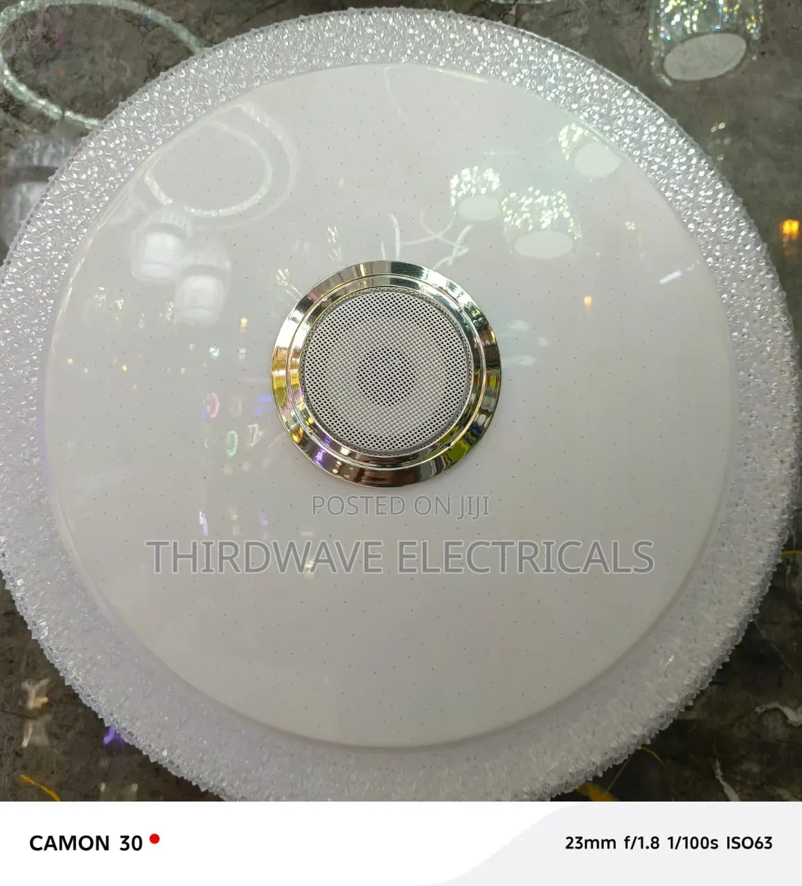 Full Moon Led Ceiling Light With A Built-in Bluetooth Speaker