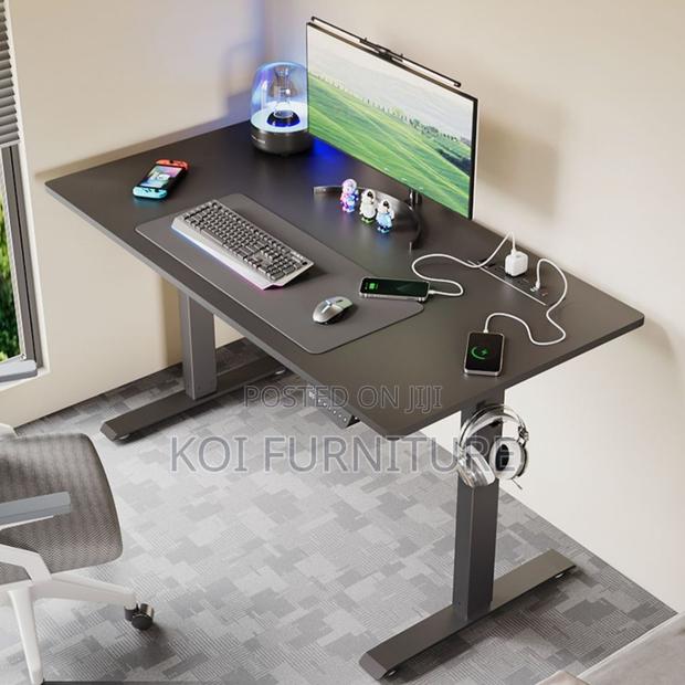 Office Desk; 1.2 Meters Adjustable Height Electric Standing Desks - thumbnail 8