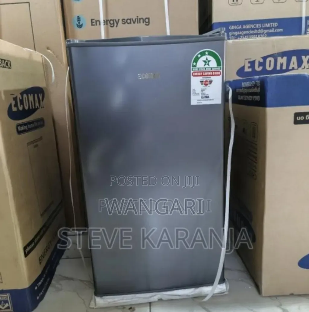 Color Grey Ecomax 90l Fridge. Mini Fridge
