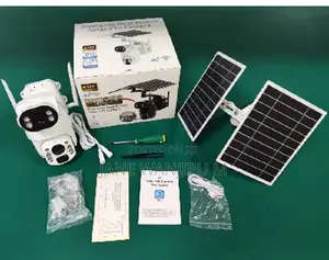 N Ubox Dual Lens 6mp 4g Solar PTZ Camera Solar Powered 6mp Camera,