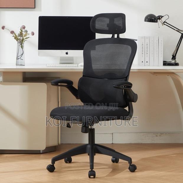 Office Chairs; Ergonomic Style Office Chair With 3d Headrest - main view
