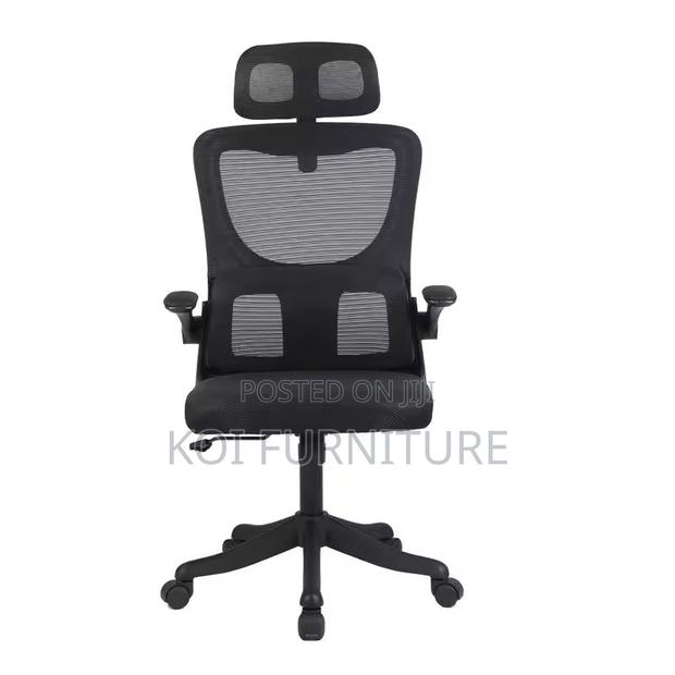Office Chairs; Ergonomic Style Office Chair With 3d Headrest - thumbnail 2