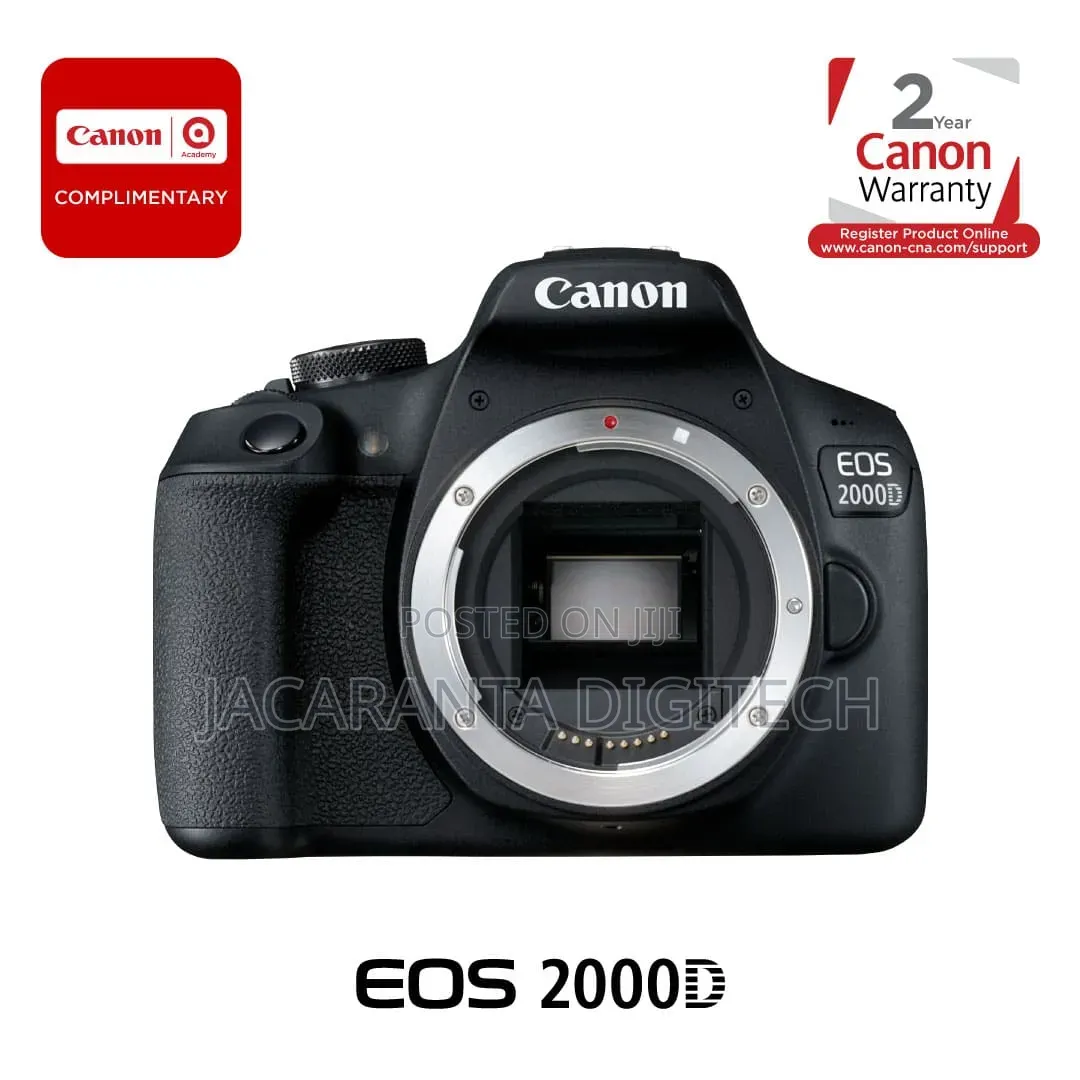 Canon Eos 2000d DSLR Camera With 18-55mm Lens
