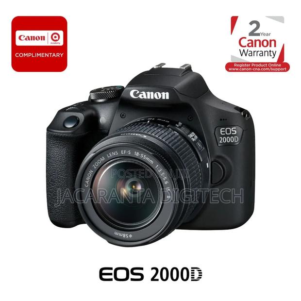 Canon Eos 2000d DSLR Camera With 18-55mm Lens