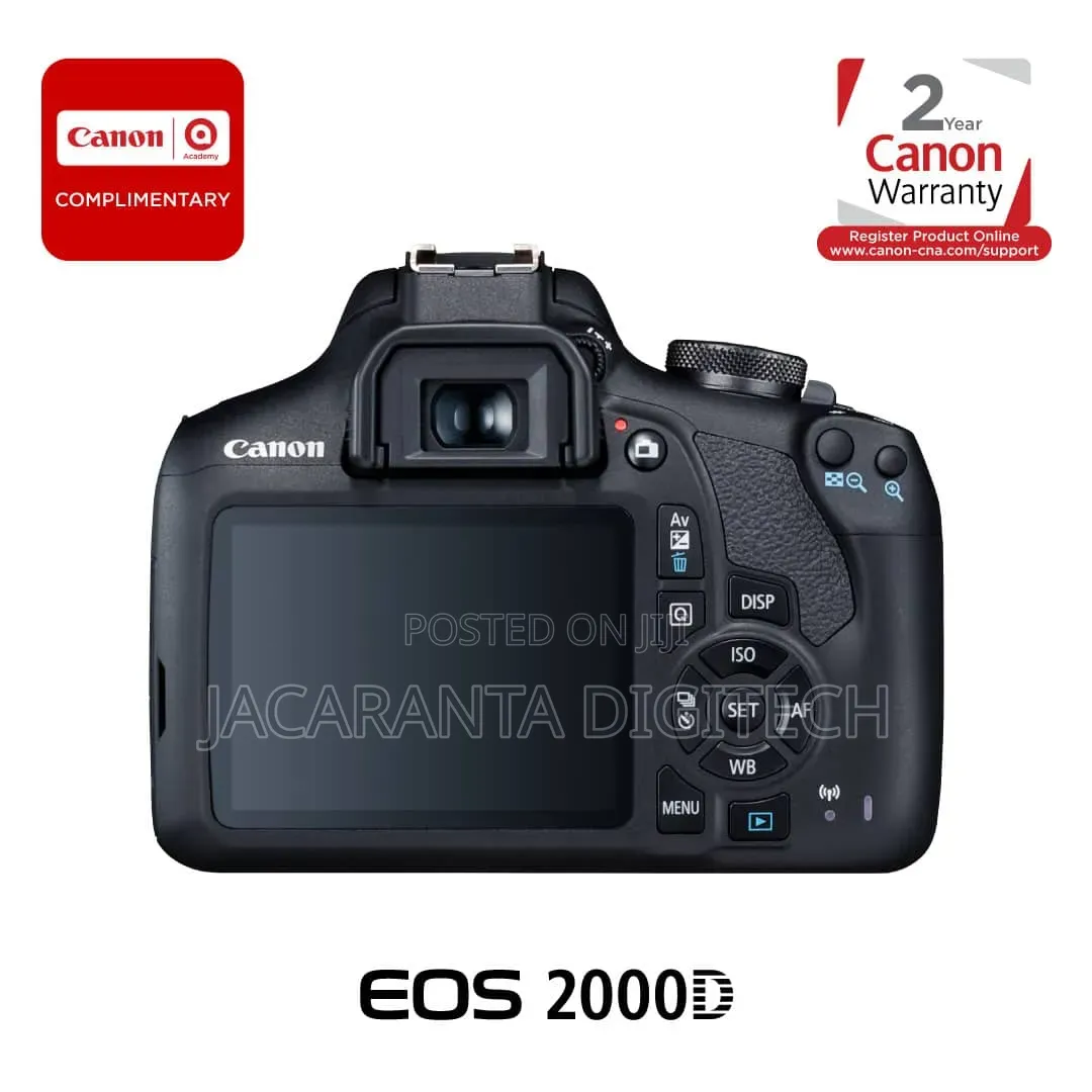 Canon Eos 2000d DSLR Camera With 18-55mm Lens