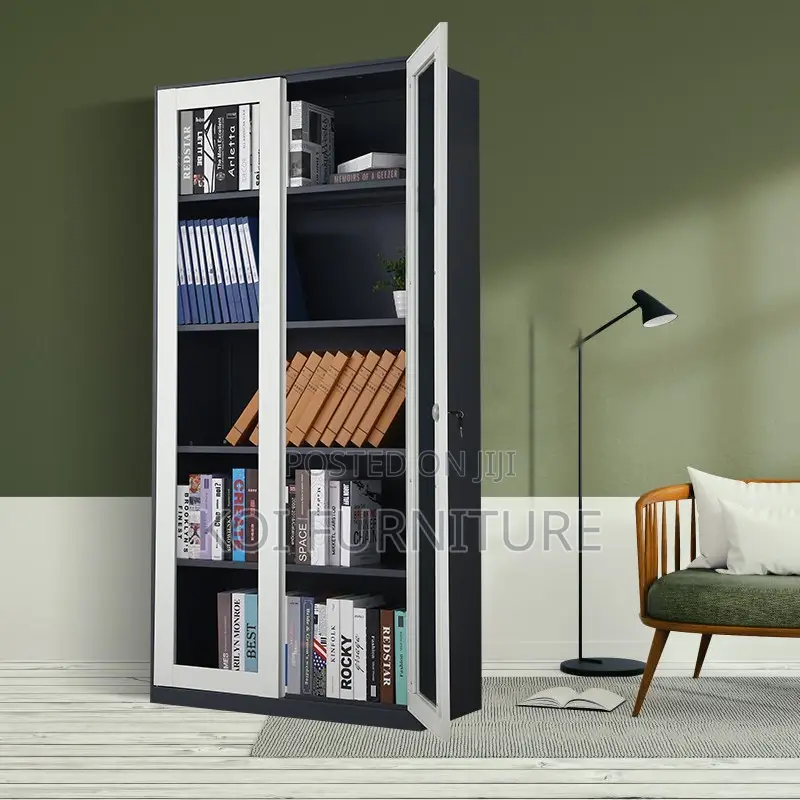 Office Cabinets; Two Doors Executive Cabinet With Adjustable Shelves