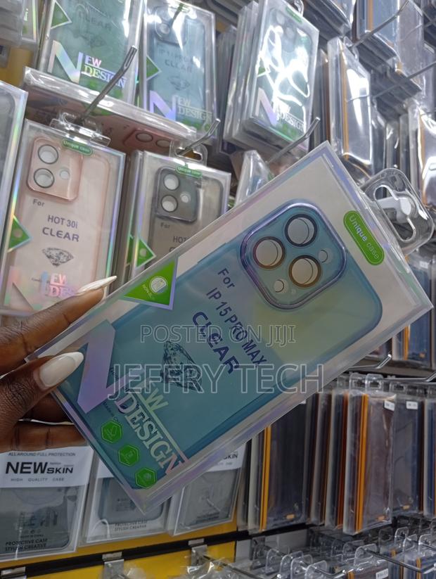 Clear Tpu Phone Case Designed for the iPhone 15 Pro Max - thumbnail 2