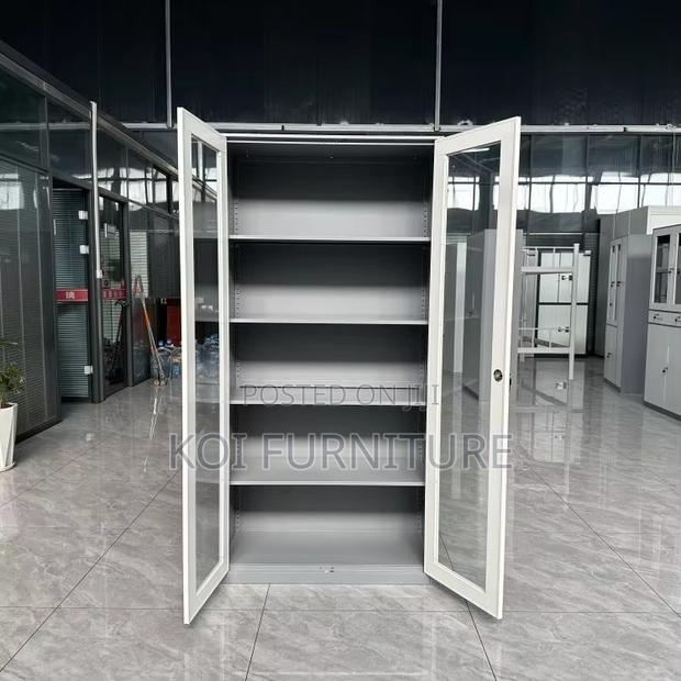 Office Cabinets; Two Doors Executive Cabinet With Adjustable Shelves - thumbnail 2