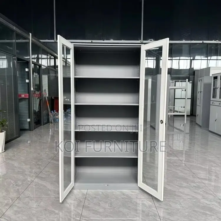 Office Cabinets; Two Doors Executive Cabinet With Adjustable Shelves