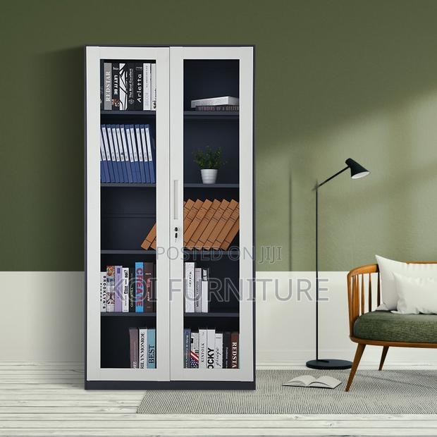 Office Cabinets; Two Doors Executive Cabinet With Adjustable Shelves - thumbnail 5