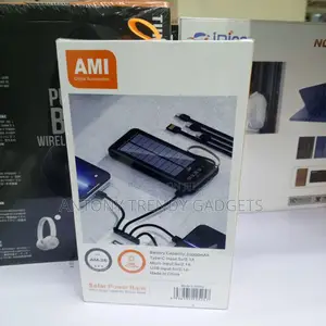 Ami Am-26 Solar Power Bank 2.1a Fast Charging With Torch