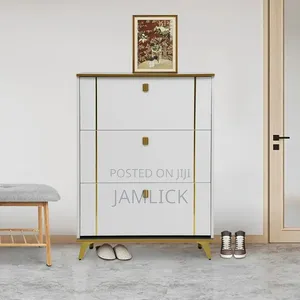 Gold Lining Bucket Flip Shoe Cabinet –Th