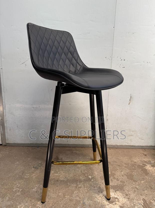Swivel Leather Barstool