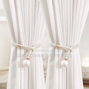 2pcs Shining Pearl Curtain Tieback