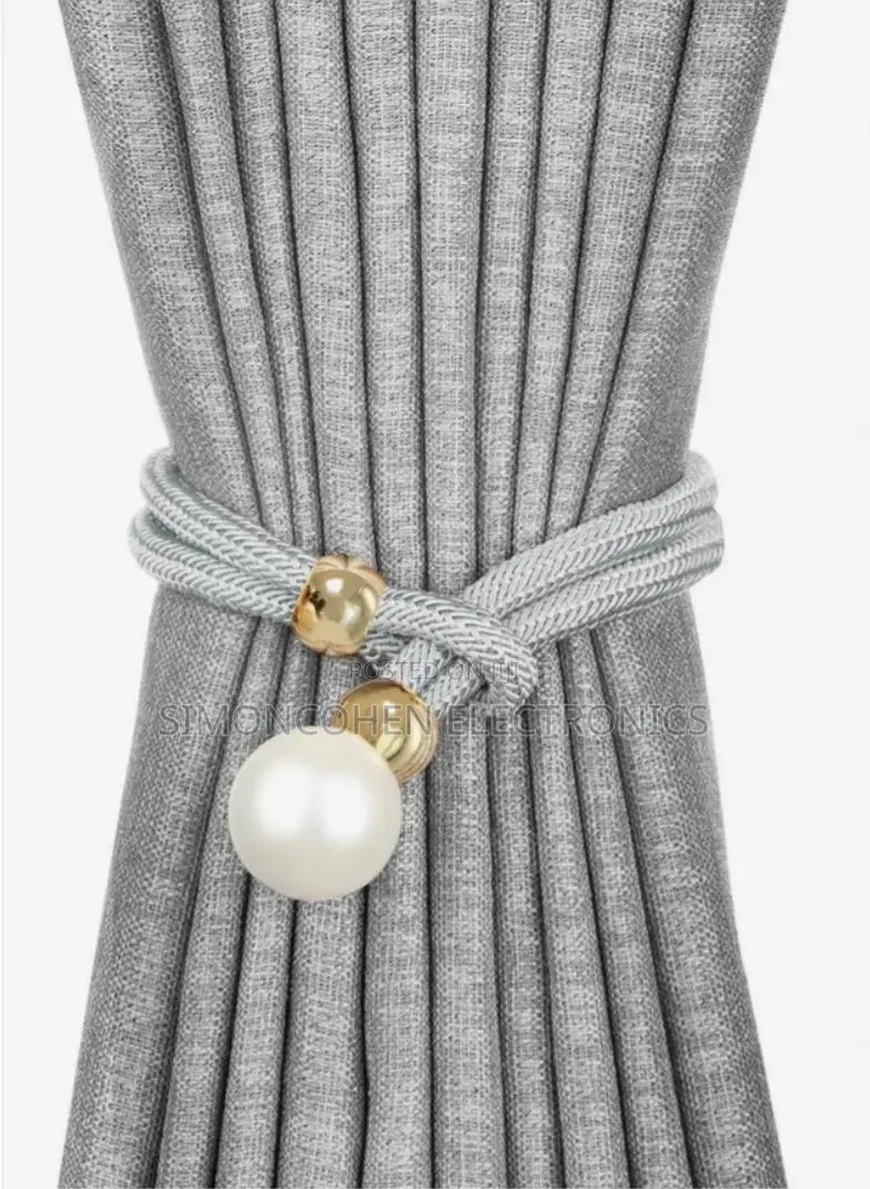 2pcs Shining Pearl Curtain Tieback