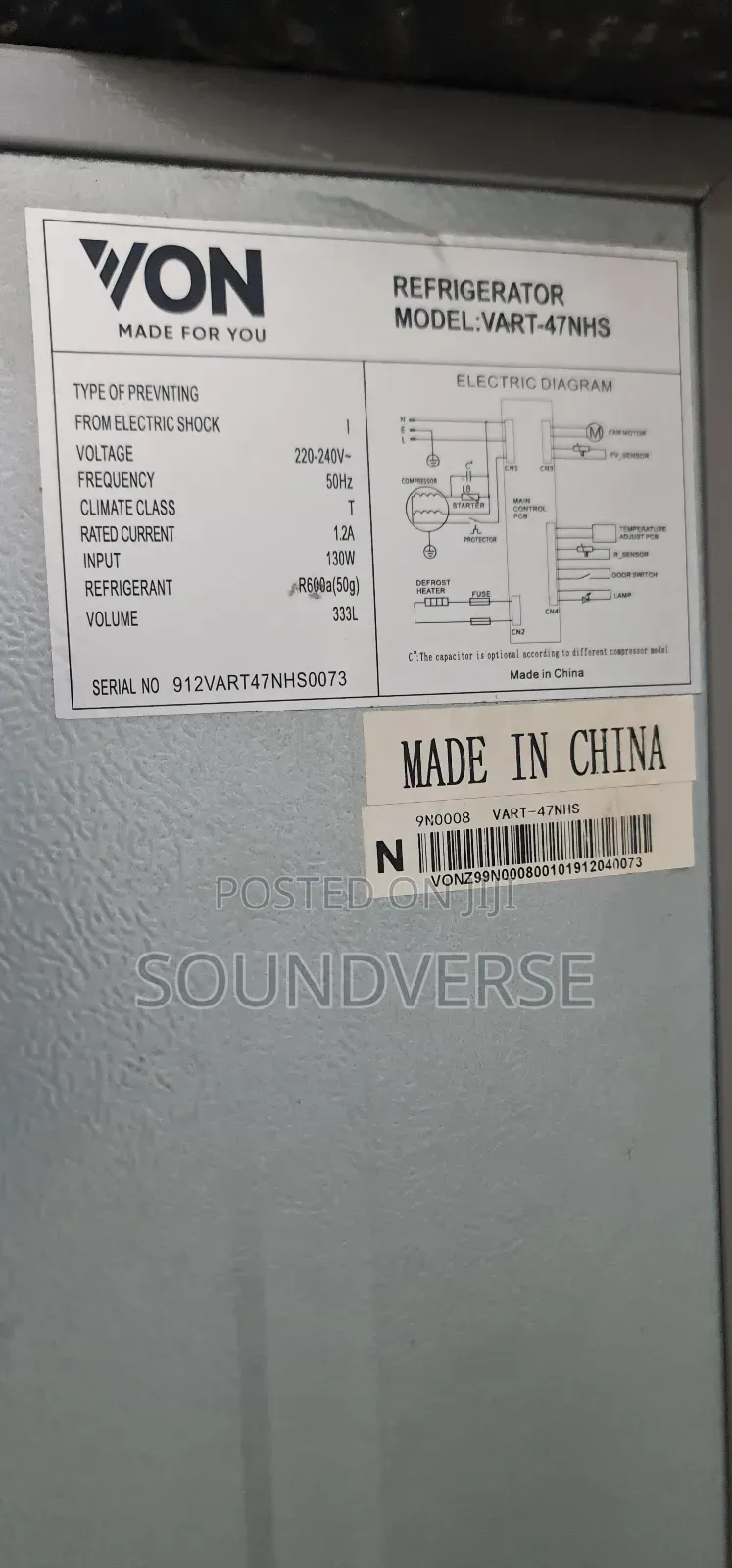Fridge - Von 333l