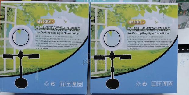 Desktop Ring Light + Phone Holder Combo - Aw