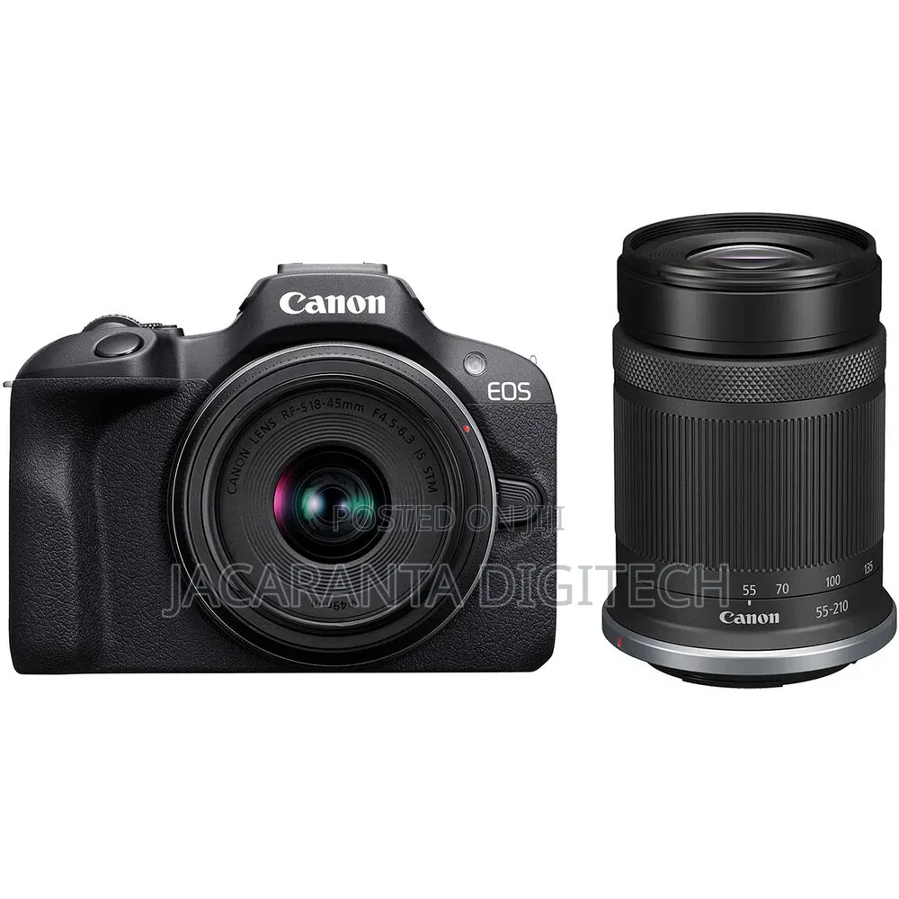 Canon Eos R100 Mirrorless Camera With 18-45mm And 55-210mm Lenses Kit