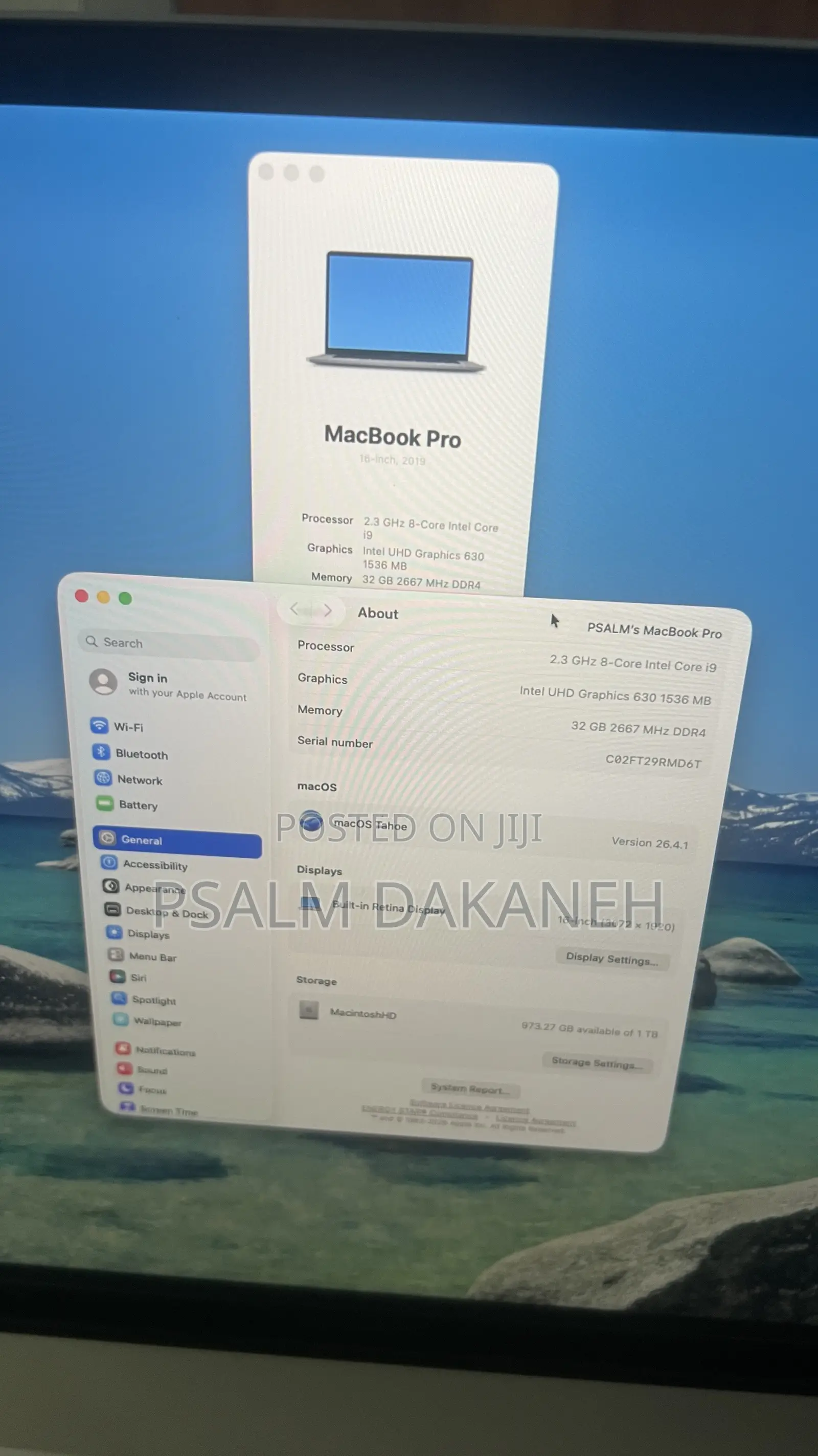 Laptop Apple MacBook Pro 2019 32GB Intel Core i9 SSD 1T