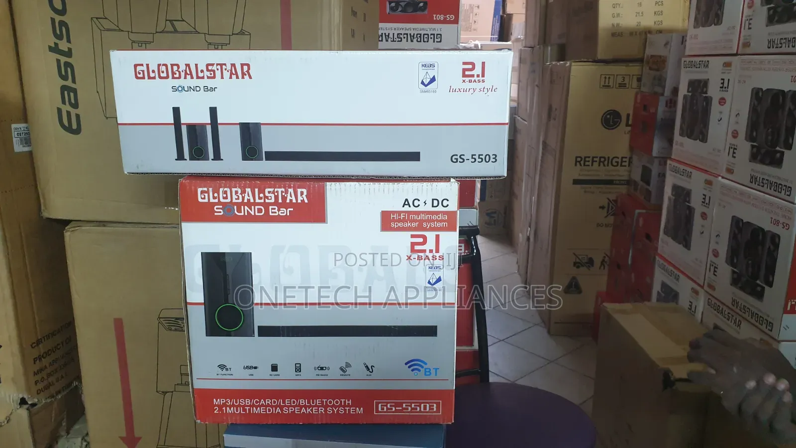 Globalstar Gs-5503 2.1 Soundbar Subwoofer With Bluetooth Home Theater