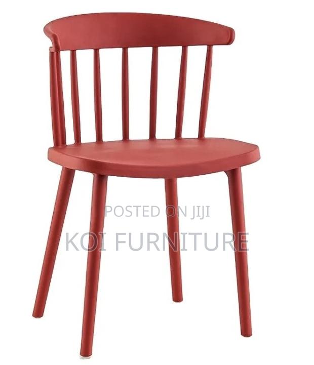 Dining Chairs; Plastic Armless Events Outdoor Dining Chairs - thumbnail 3