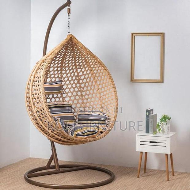 Home Chairs; Heavy Cushioned Hanginig Rattan Balcony Hammock Chairs