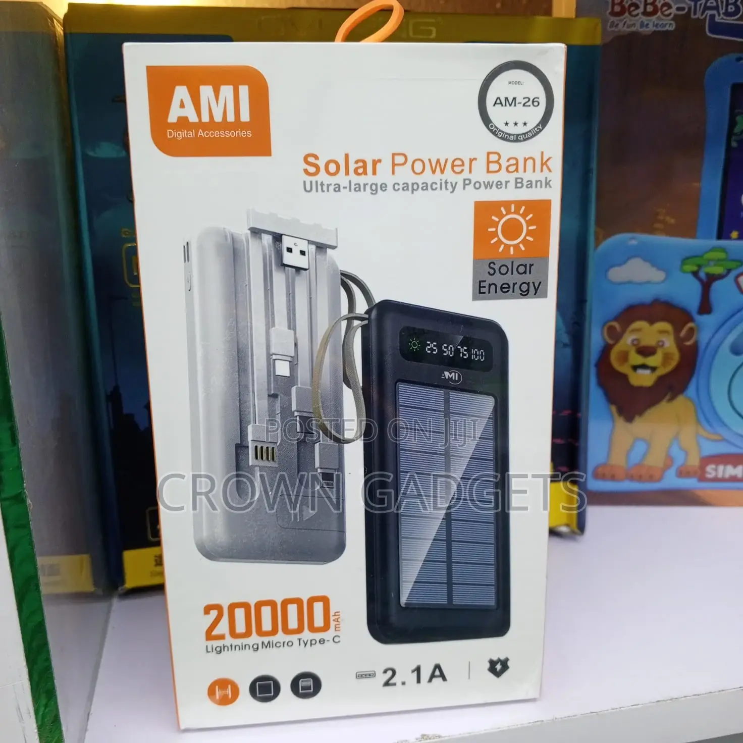 Ami Am-26 Power Bank Type-C Micro Lightning Input