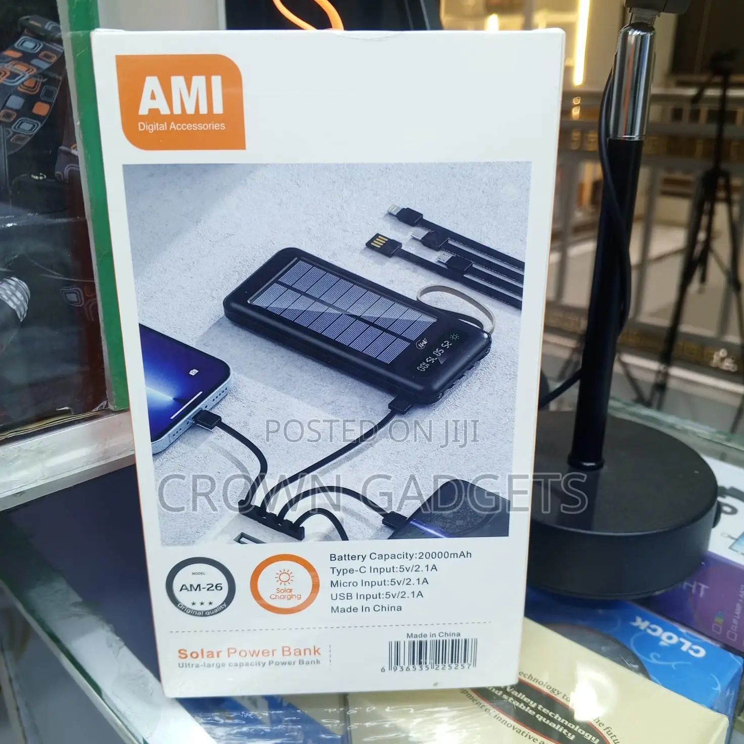 Ami Am-26 Power Bank Type-C Micro Lightning Input
