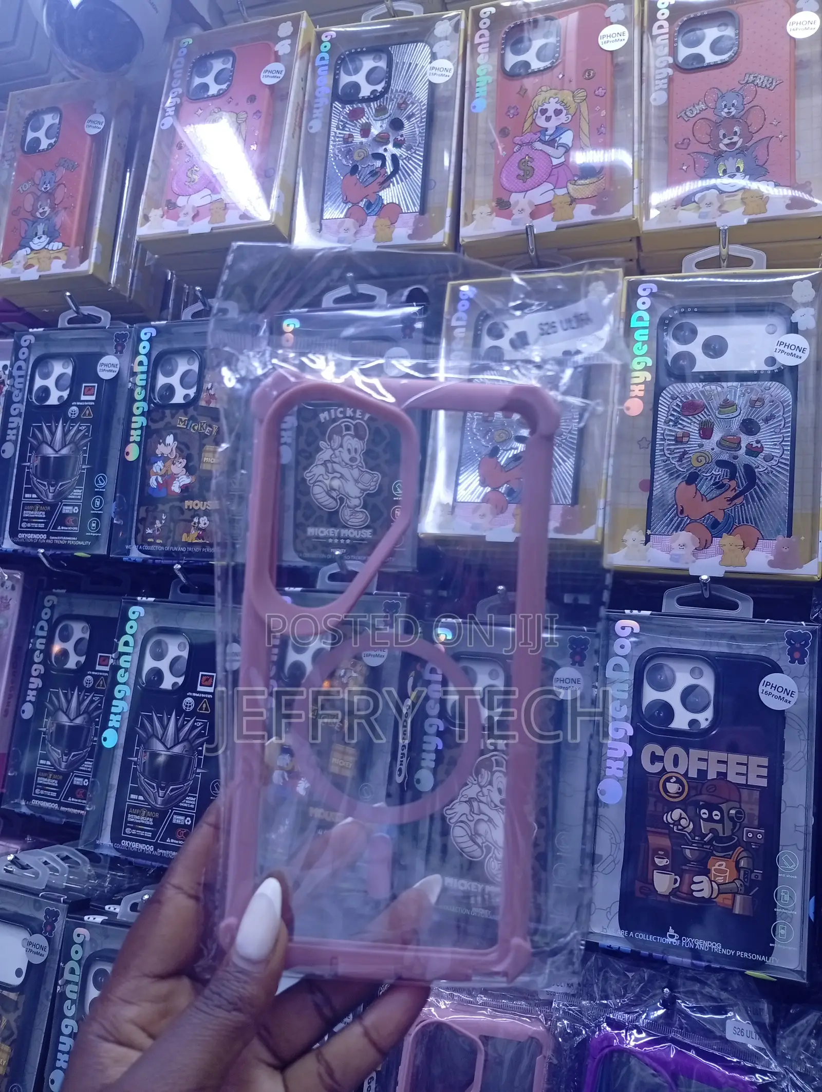 Pink Magnetic Semi-Transparent Phone Case