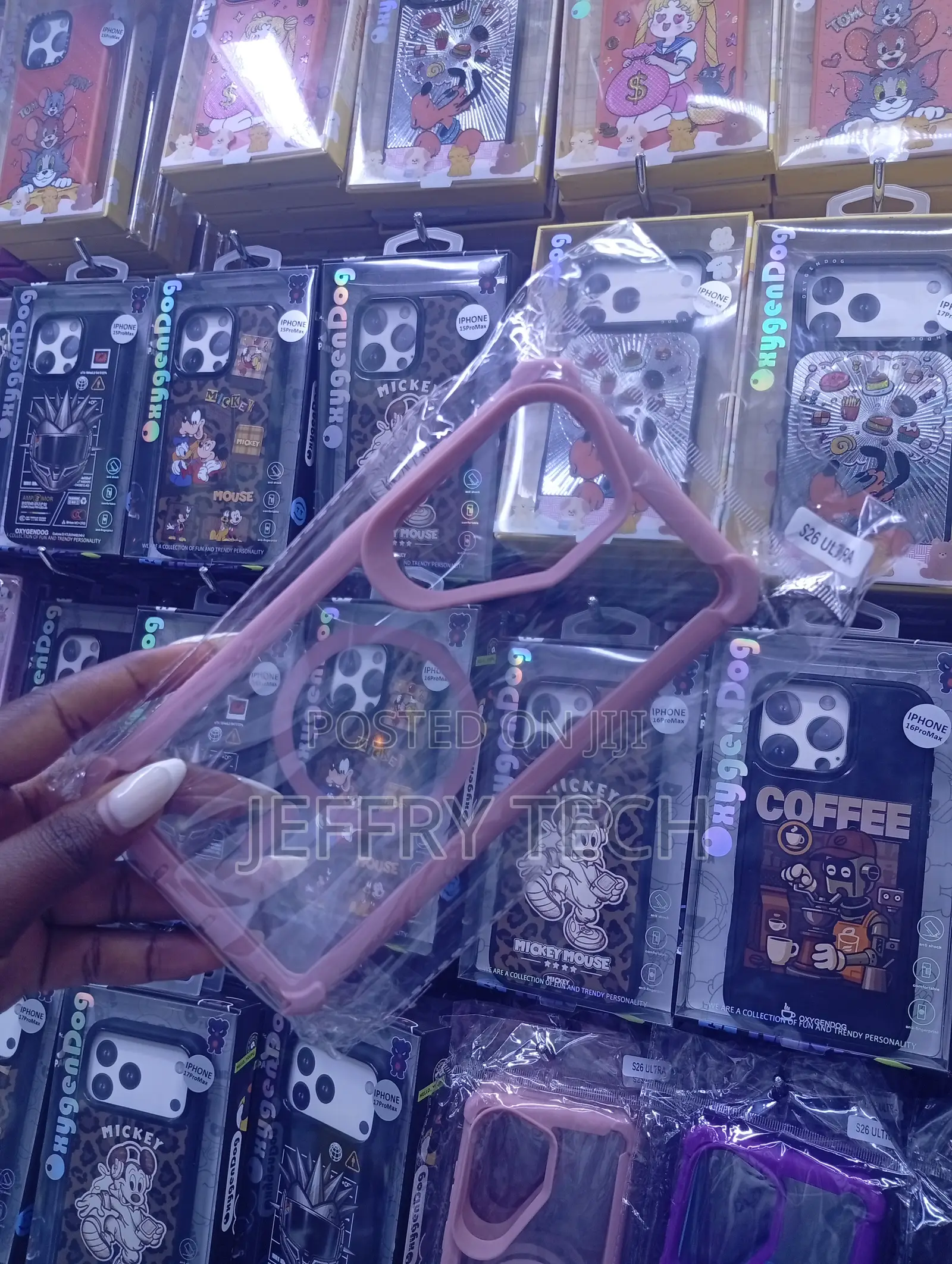 Pink Magnetic Semi-Transparent Phone Case