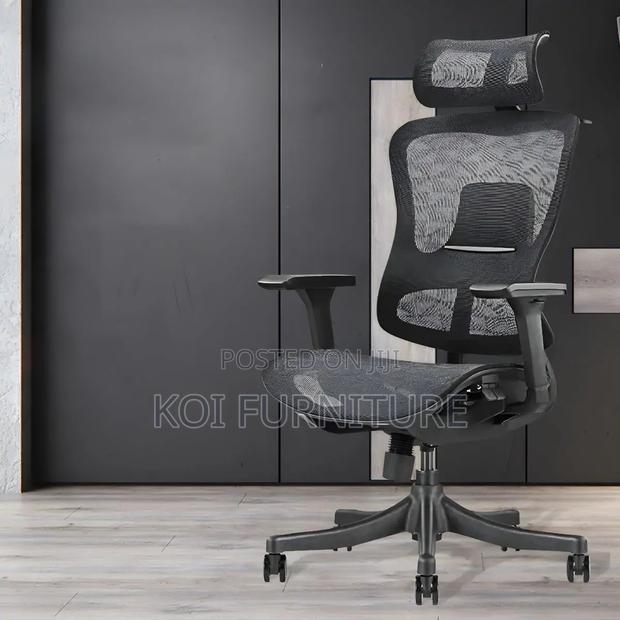 Office Chairs; Othopedic High Back Faric Executive Productive Chair - thumbnail 3