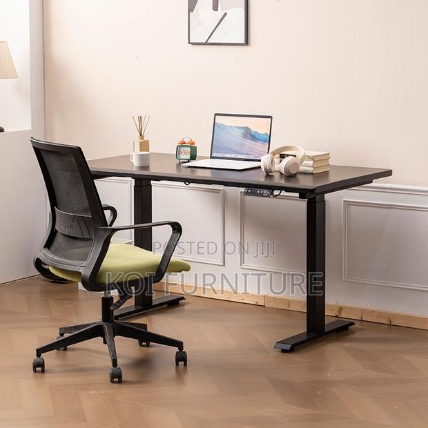 Office Desk; Modern Sit Stand Engineered Comfort Adjustabe Height Desk - thumbnail 2