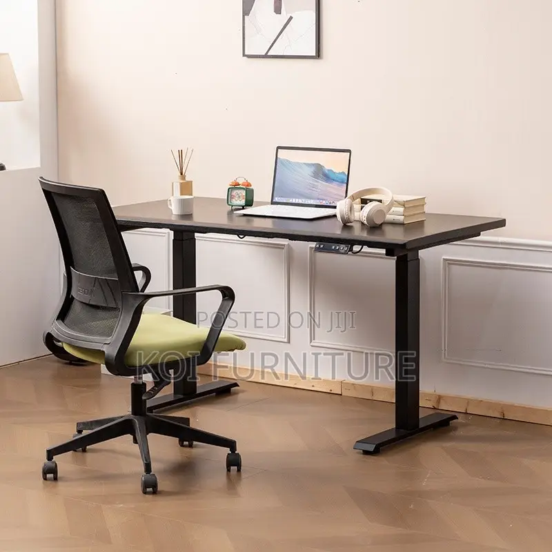Office Desk; Modern Sit Stand Engineered Comfort Adjustabe Height Desk