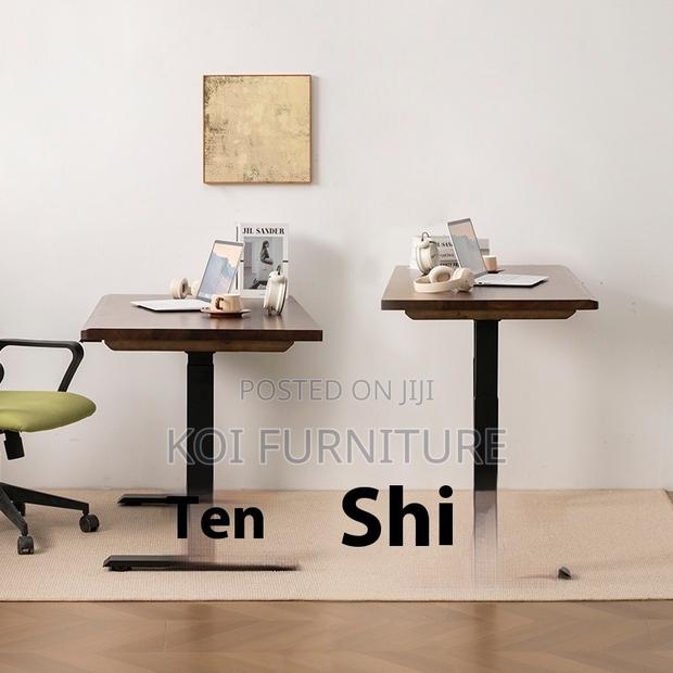 Office Desk; Modern Sit Stand Engineered Comfort Adjustabe Height Desk - thumbnail 3