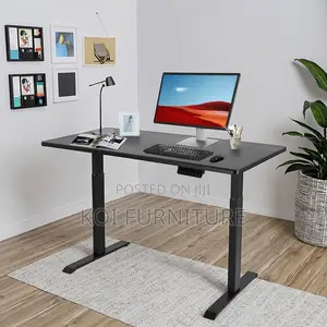 Office Desk; Modern Sit Stand Engineered Comfort Adjustabe Height Desk