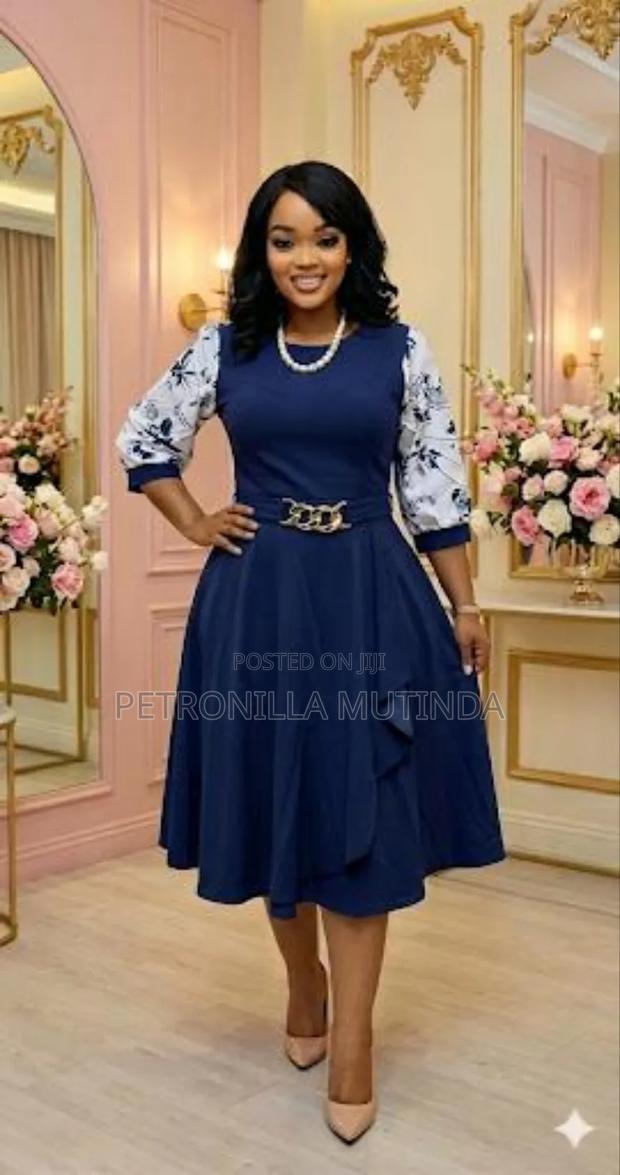 Half Sleeve Classic Ladies Dresses - main view