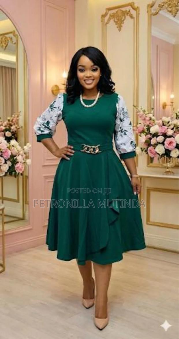 Half Sleeve Classic Ladies Dresses - thumbnail 2