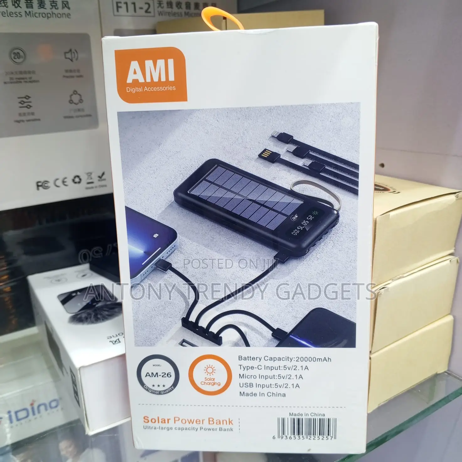 20000mah Ami Am-26 Power Bank Type-C Multi Input