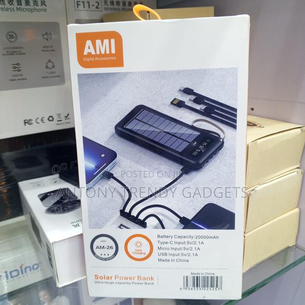 20000mah Ami Am-26 Power Bank Type-C Multi Input - thumbnail 2