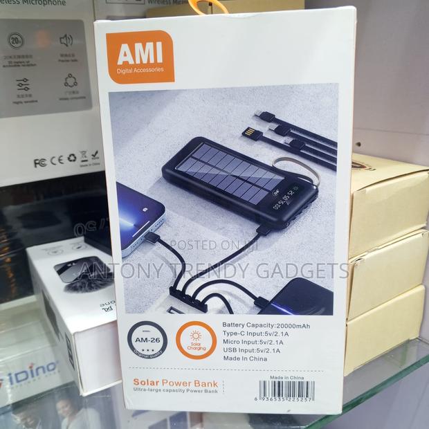 20000mah Ami Am-26 Power Bank Type-C Multi Input - thumbnail 3