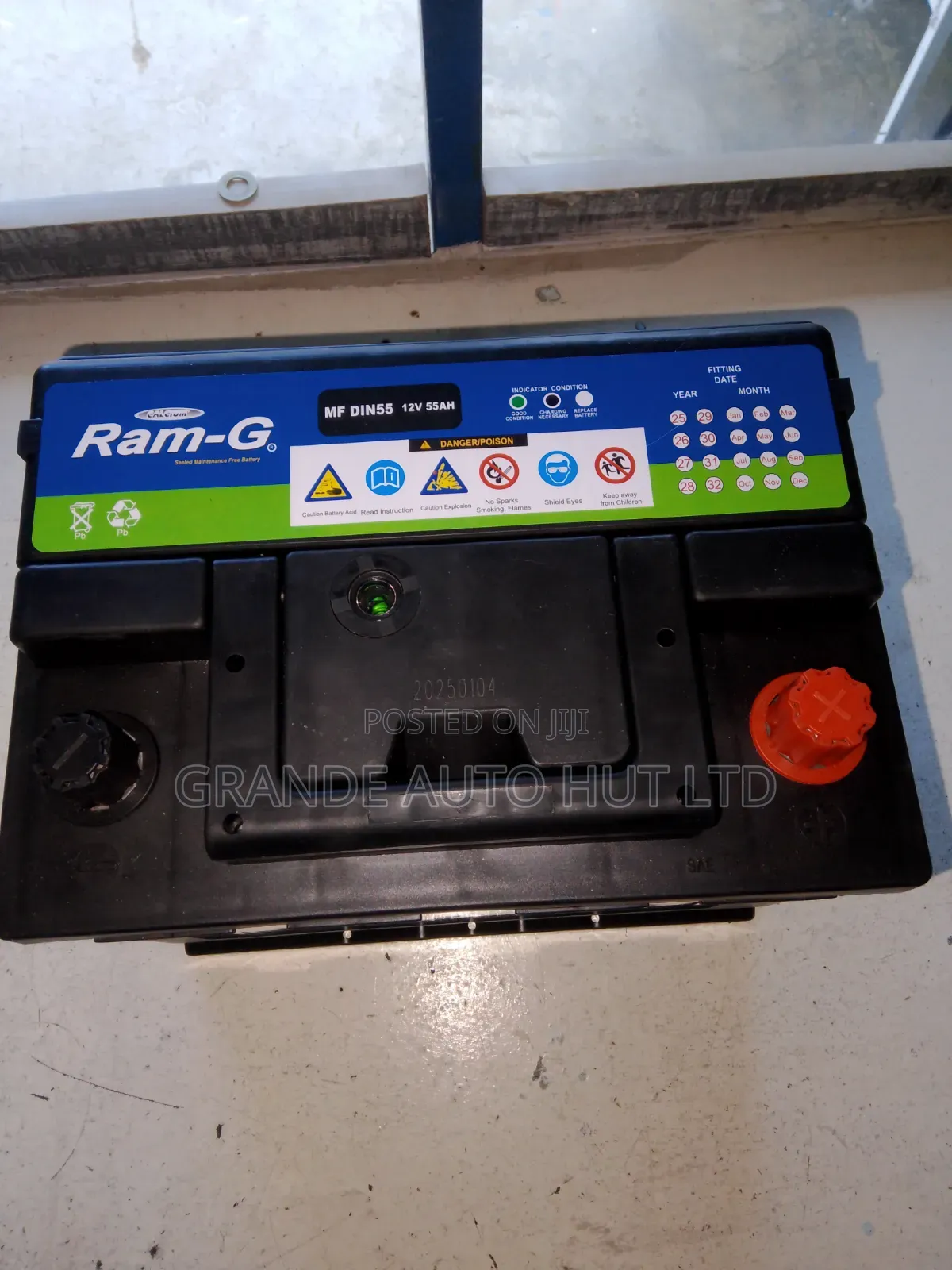 Ram-G Mf Din55 12volts 55ah Car Battery